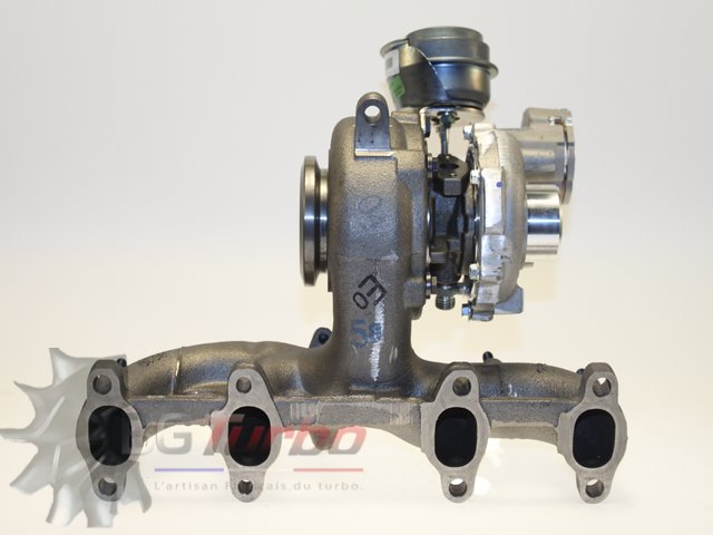 TURBO - HYBRIDE -  NEUF OE PRÉPARÉ EN FRANCE  - STAGE1 - GT1646V - 6+6 pales - MFS PERFORMANCE 1503
Diamètre admission - Ind : 32,53 mm / Exd : 46,03 mm / Angle : 30°
